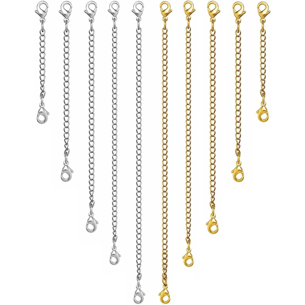 Jewelry Making Chain - 10 pièces d'extensions de chaîne pour