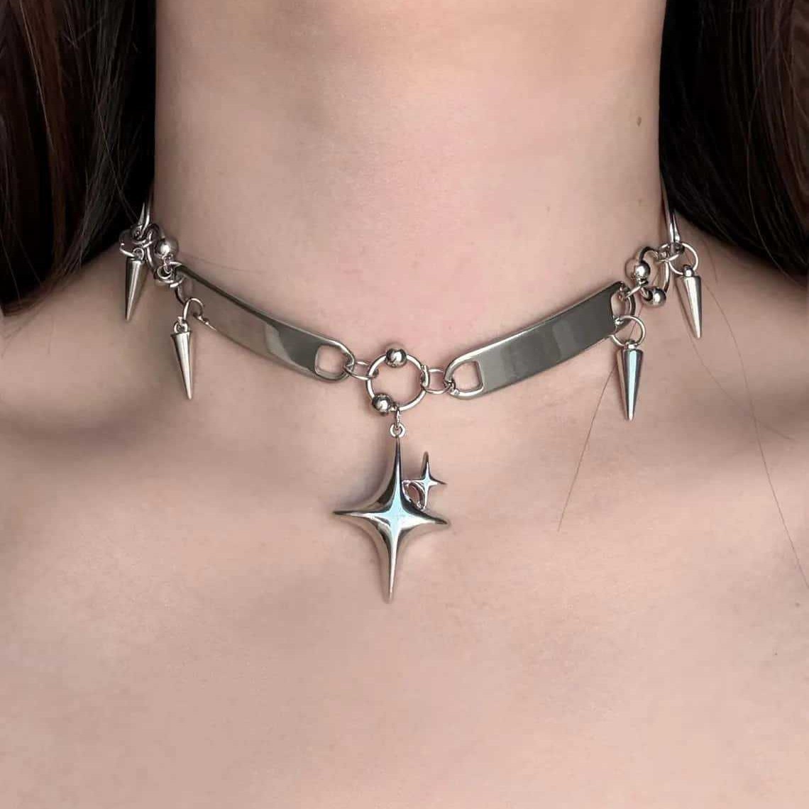 Jewelry Making Necklaces - Collier ras du cou riveté Punk
