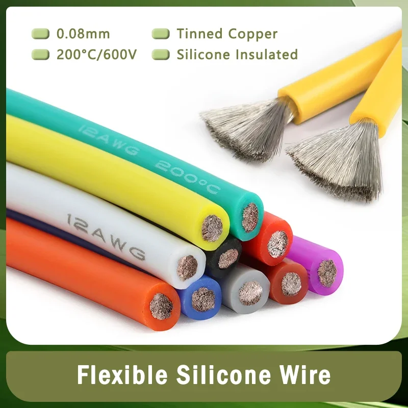 Wire 22 Gauge Copper - Fil de Silicone Ultra doux 1M/5M,