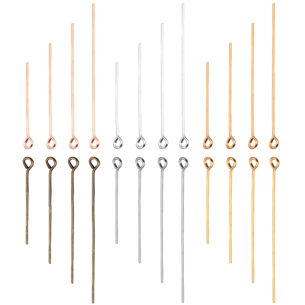 Jewelry Making Rivets - Épingles à œil en fer or