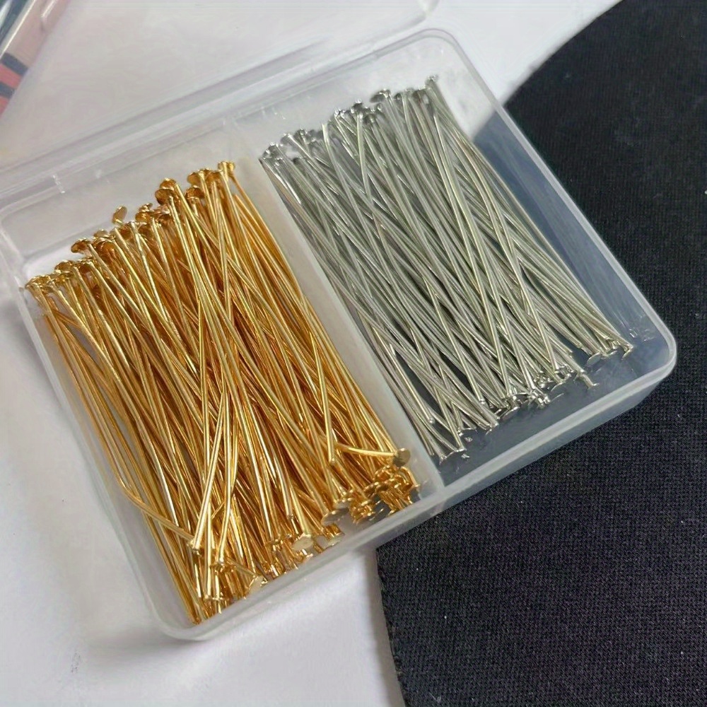Jewelry Making Organizer Box - 200 aiguilles à tête plate en