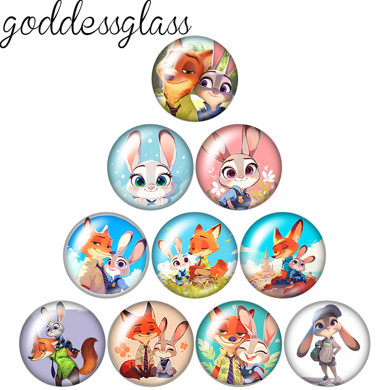 Jewelry Making For Couples - Cabochons photo ronds en verre Judy&Nick