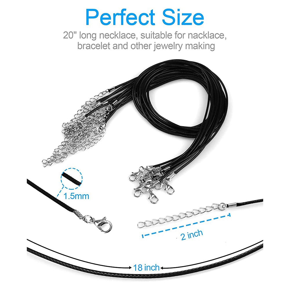 Jewelry Making Necklaces - ABQR 24 pièces collier de cordon,