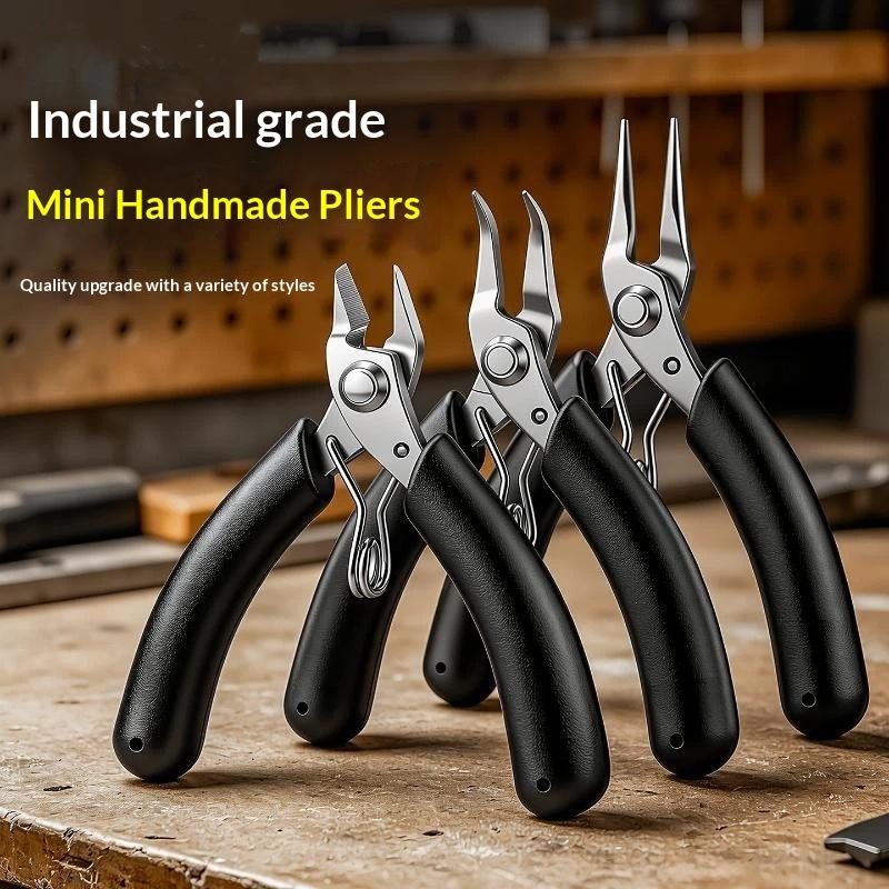 Jewelry Making Needle Nose Pliers - Mini-pince à bec courbé en acier