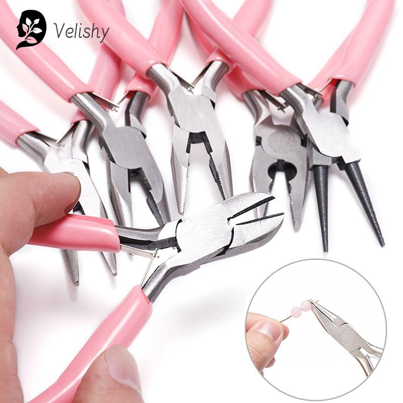 Jewelry Making Needle Nose Pliers - Mini pinces diagonales rondes et courbées,