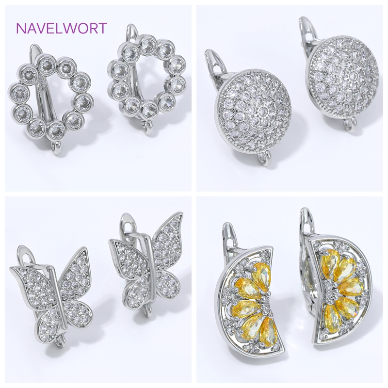 Jewelry Making Set - Crochets d'oreilles en forme d'éventail plaqués
