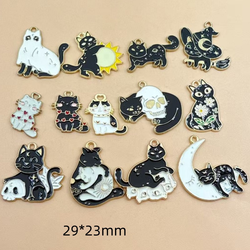 Jewelry Making Necklaces - 10 Breloques Originales en Alliage Émaillé