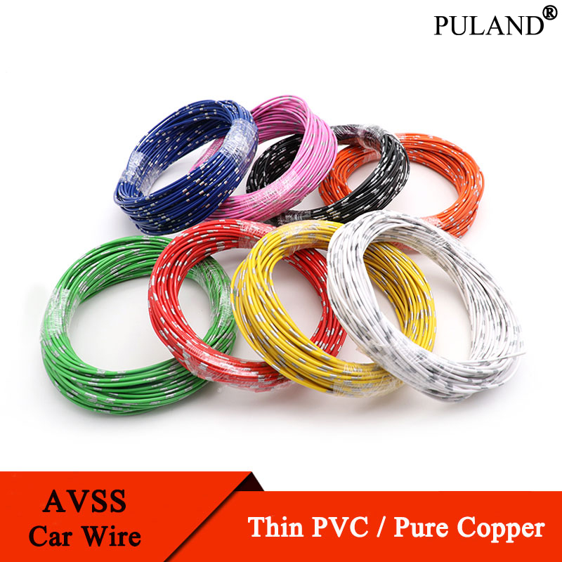 Wire 22 Gauge Copper - 5 ~ 50m AVSS fils automobiles