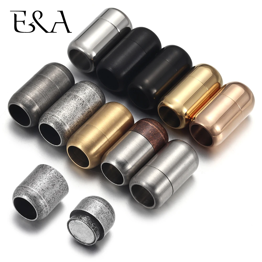 Jewelry Making Brass - Fermoirs magnétiques ronds en acier inoxydable,