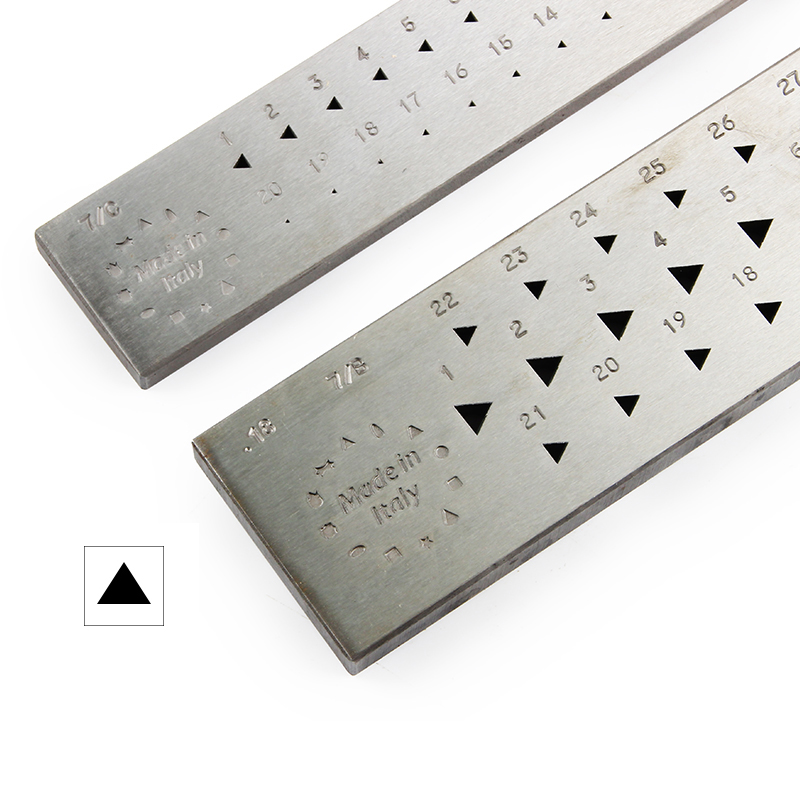 Xtool Jewelry Making - O.M.O Italy Steel Triangle 87% Drawplate