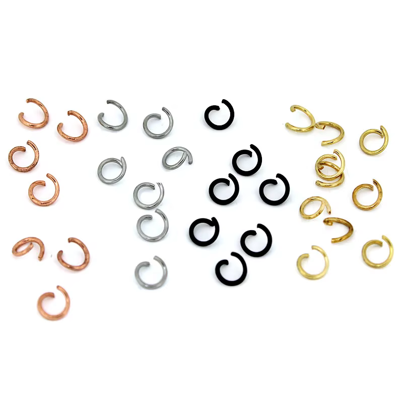Jewelry Making Diy Kit - Anneaux de saut ouverts noirs en