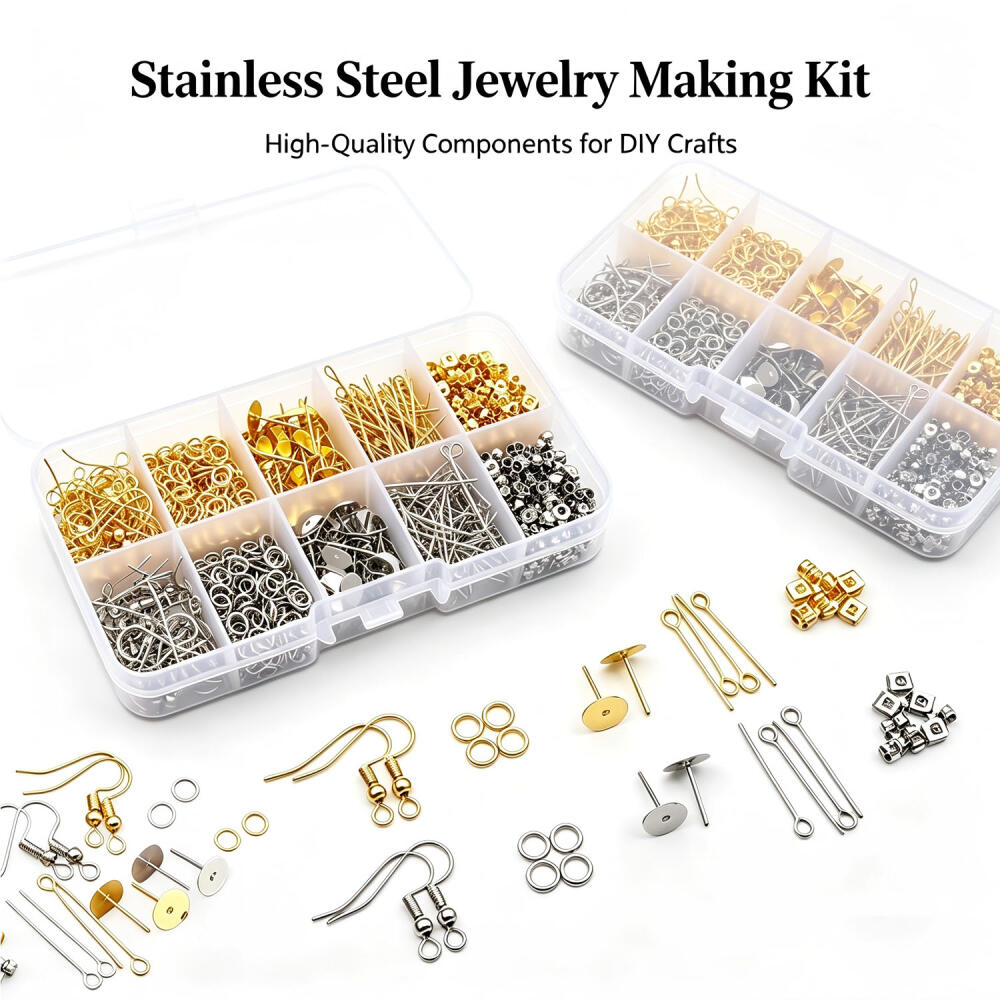 Jewelry Making Organizer Box - 1 ensemble de crochets d'oreille en