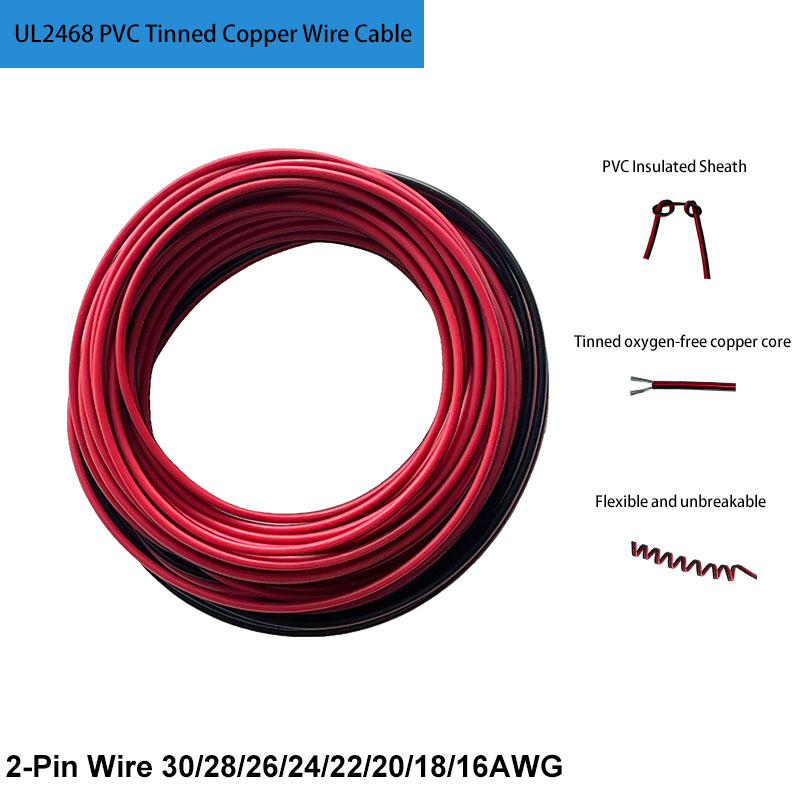 UL2468 PVC 2 broches fil étamé - Wire 22 Gauge Copper avis et prix