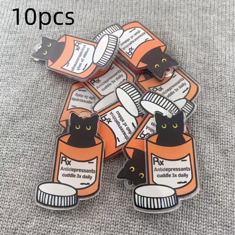 Pendentif chat en acrylique, 1 - Jewelry Making Necklaces avis et prix