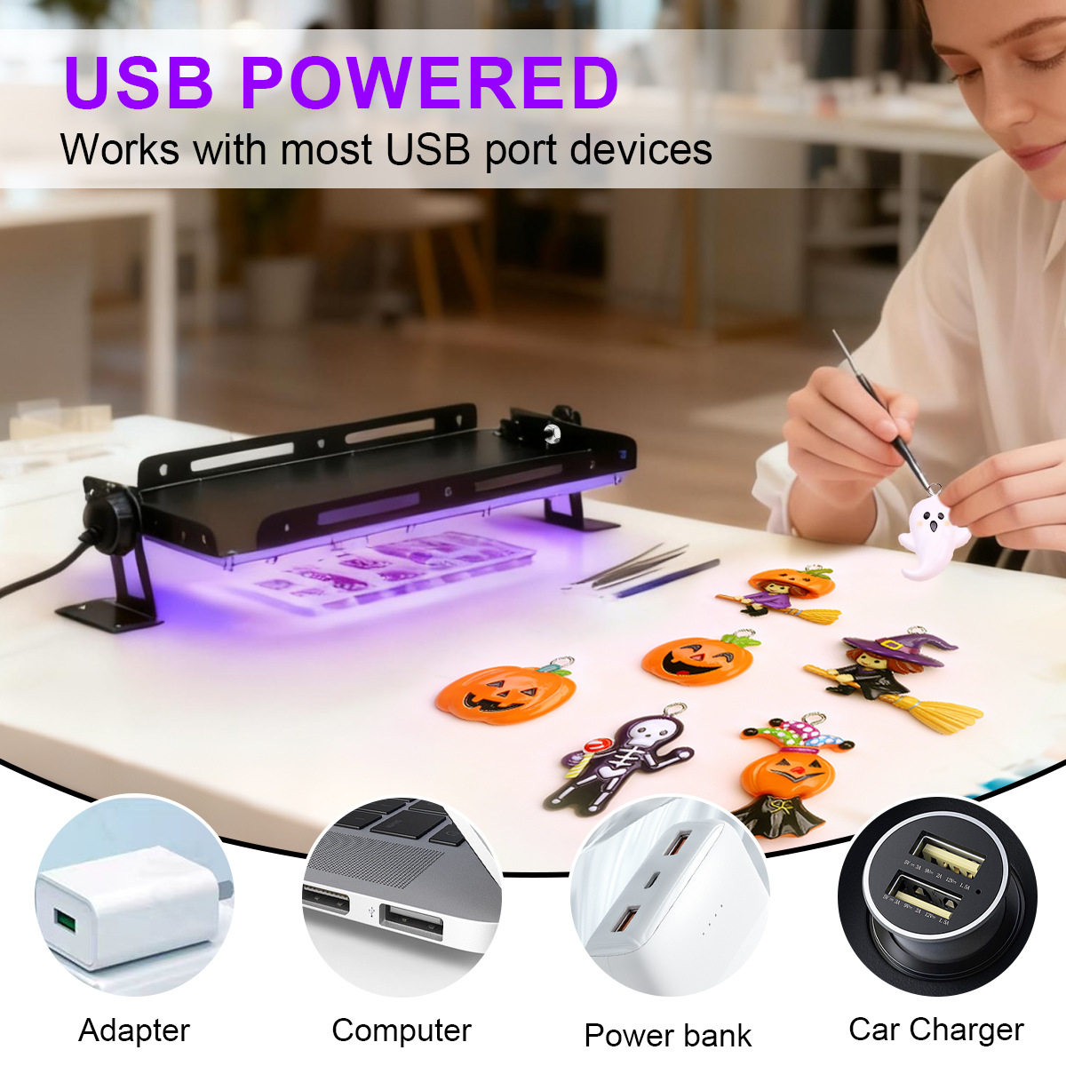 Lampe UV portable haute puissa - Jewelry Making Dc avis et prix