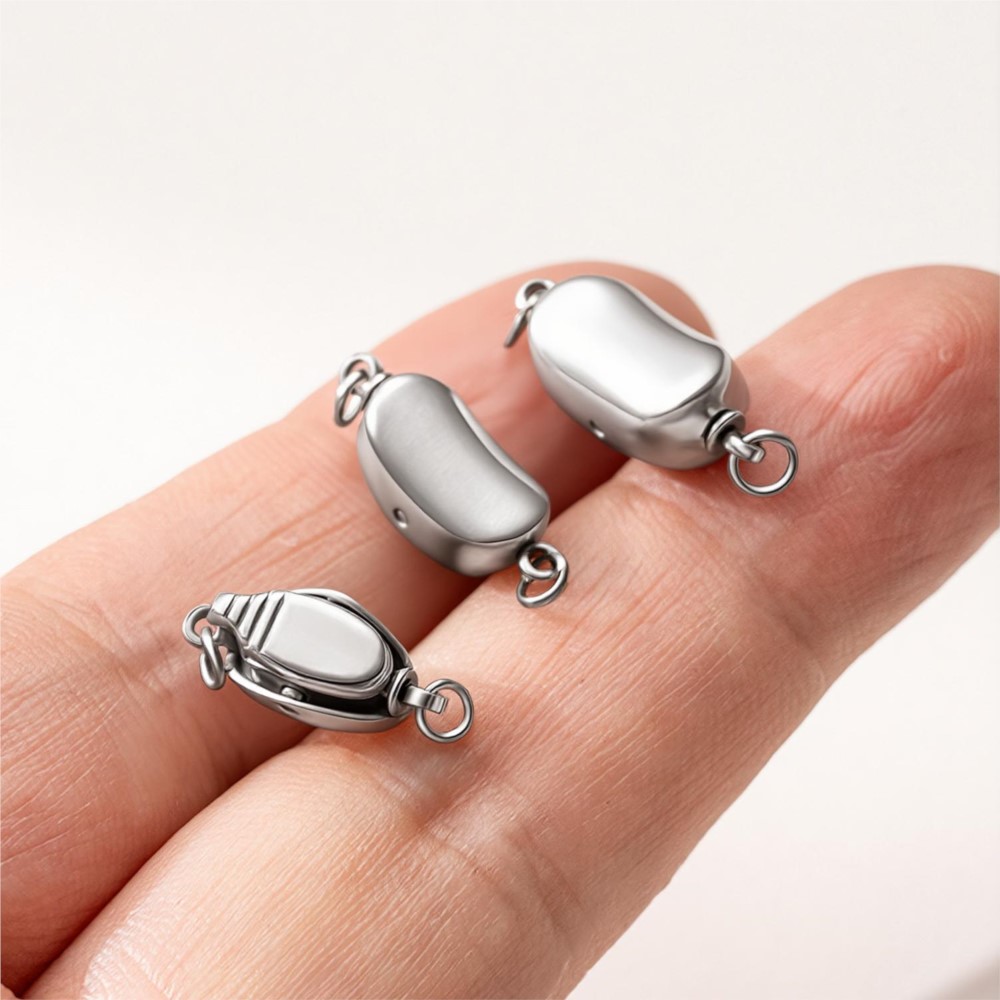 2 attaches à pression en acier - Jewelry Making Necklaces avis et prix