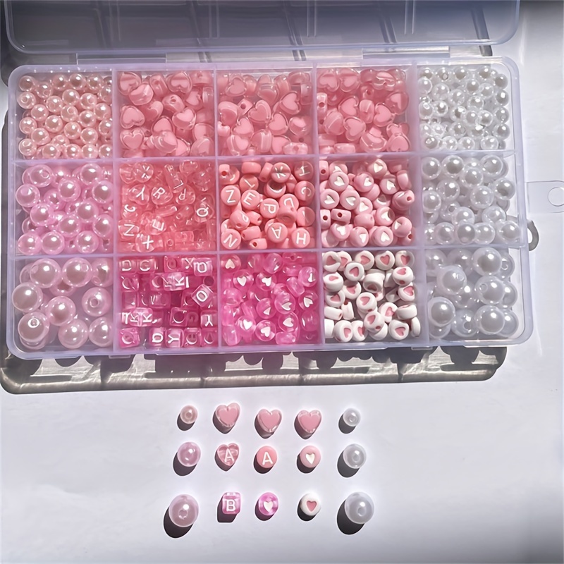 Boîte alphabet rose 10 pièces, - Jewelry Making Diy Kit avis et prix