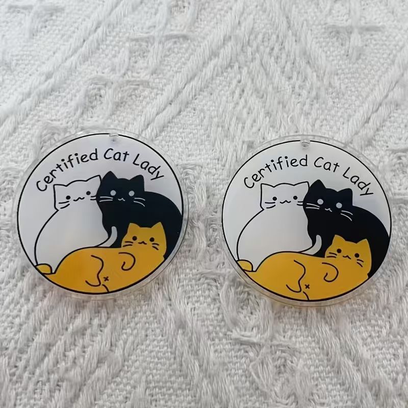 Pendentif chat mignon en acryl - Jewelry Making Necklaces avis et prix