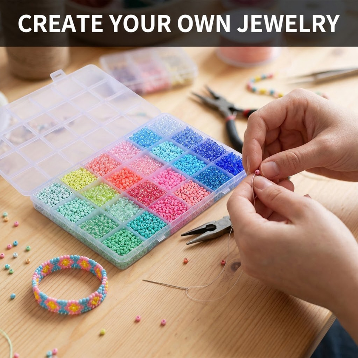 Kit de 5200 Perles de Rocaille - Jewelry Making Tutorials avis et prix