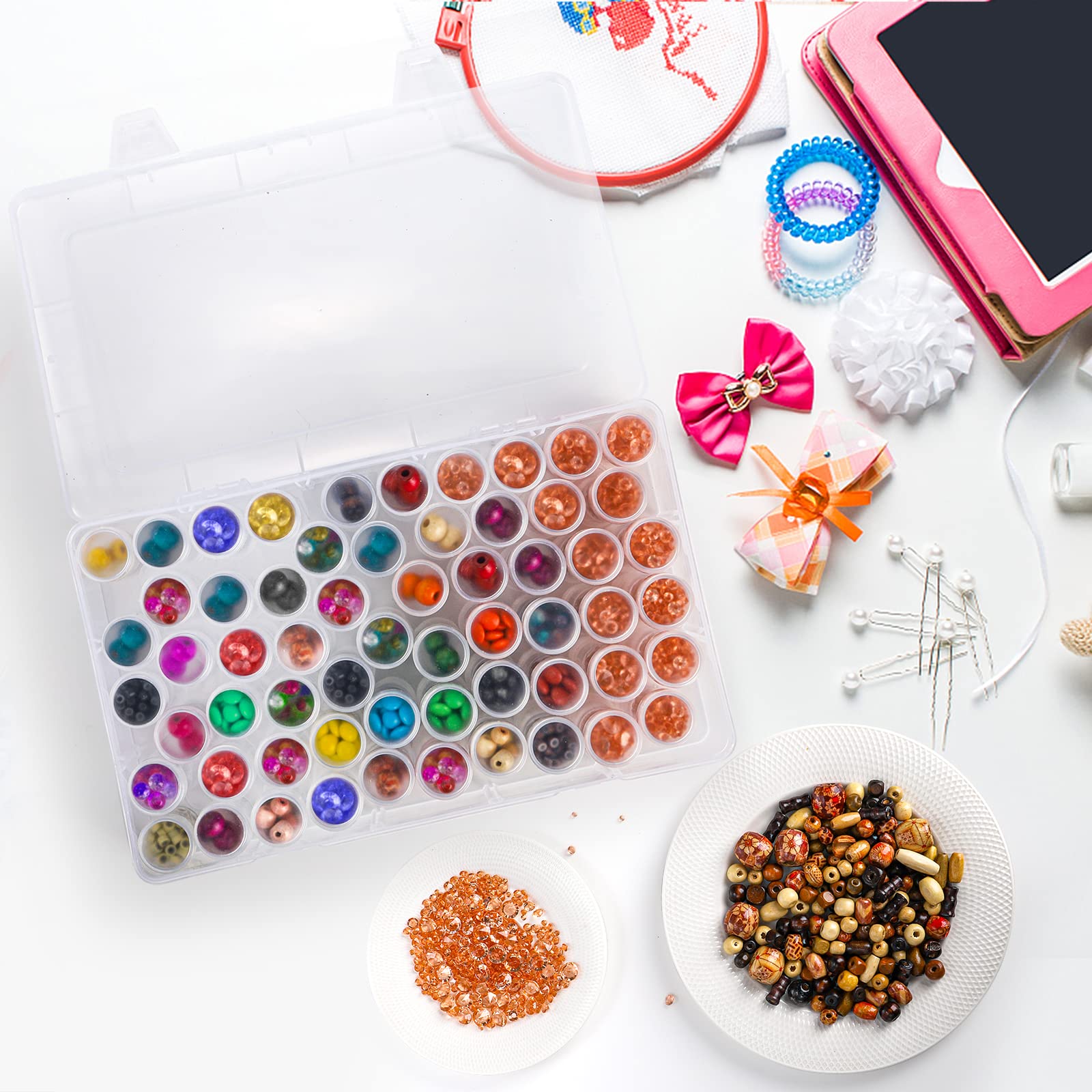 1 boîte de rangement en plasti - Jewelry Making Organizer Box avis et prix
