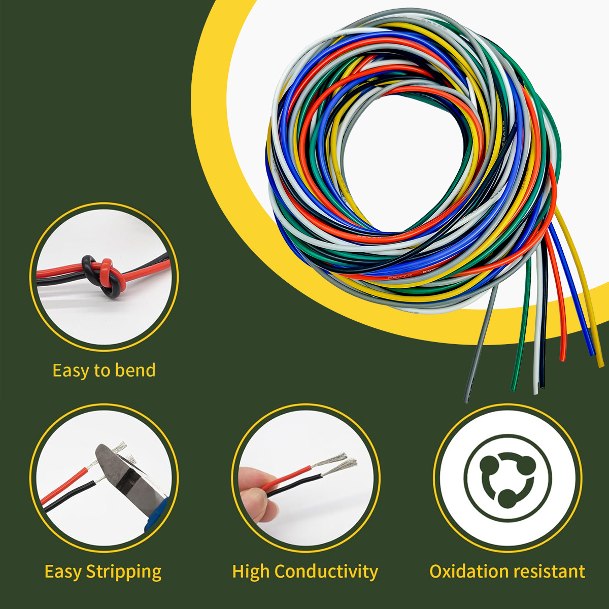 Kit de câbles électriques en s - Wire 22 Gauge Copper avis et prix