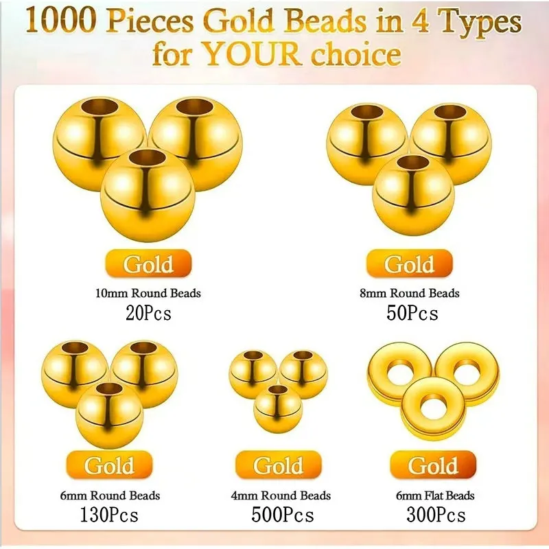 Kit de perles d'espacement dor - Jewelry Making Tutorials avis et prix