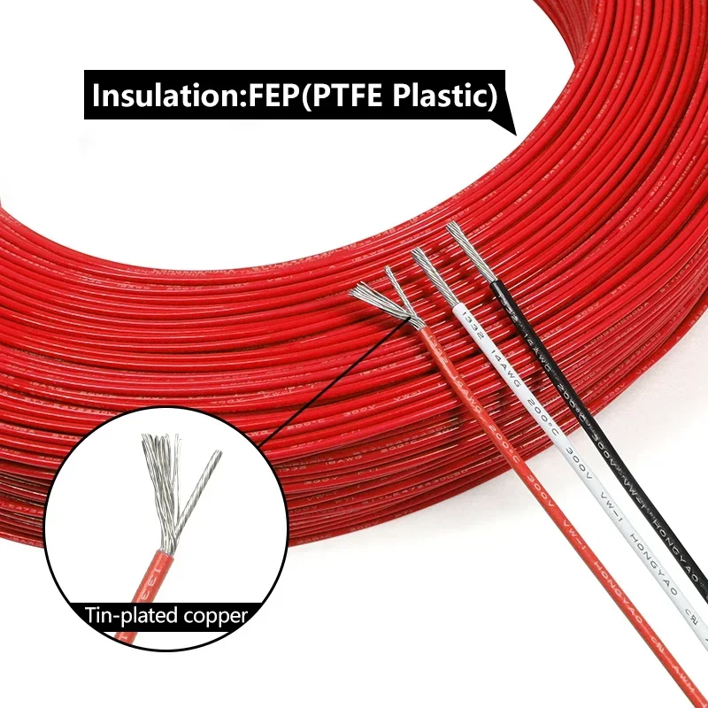 Fil PTFE UL1332 haute températ - Wire 22 Gauge Copper avis et prix