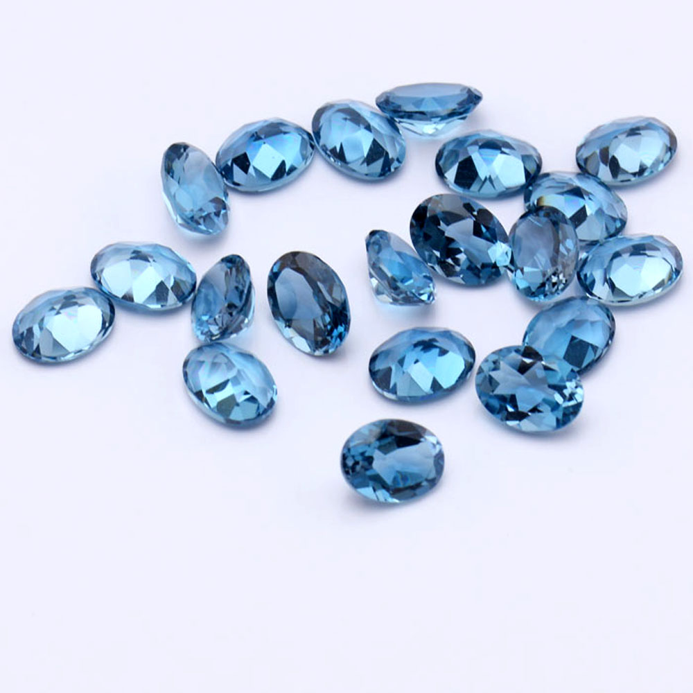 Topaze bleue de Londres ovale  - Jewelry Making In London avis et prix