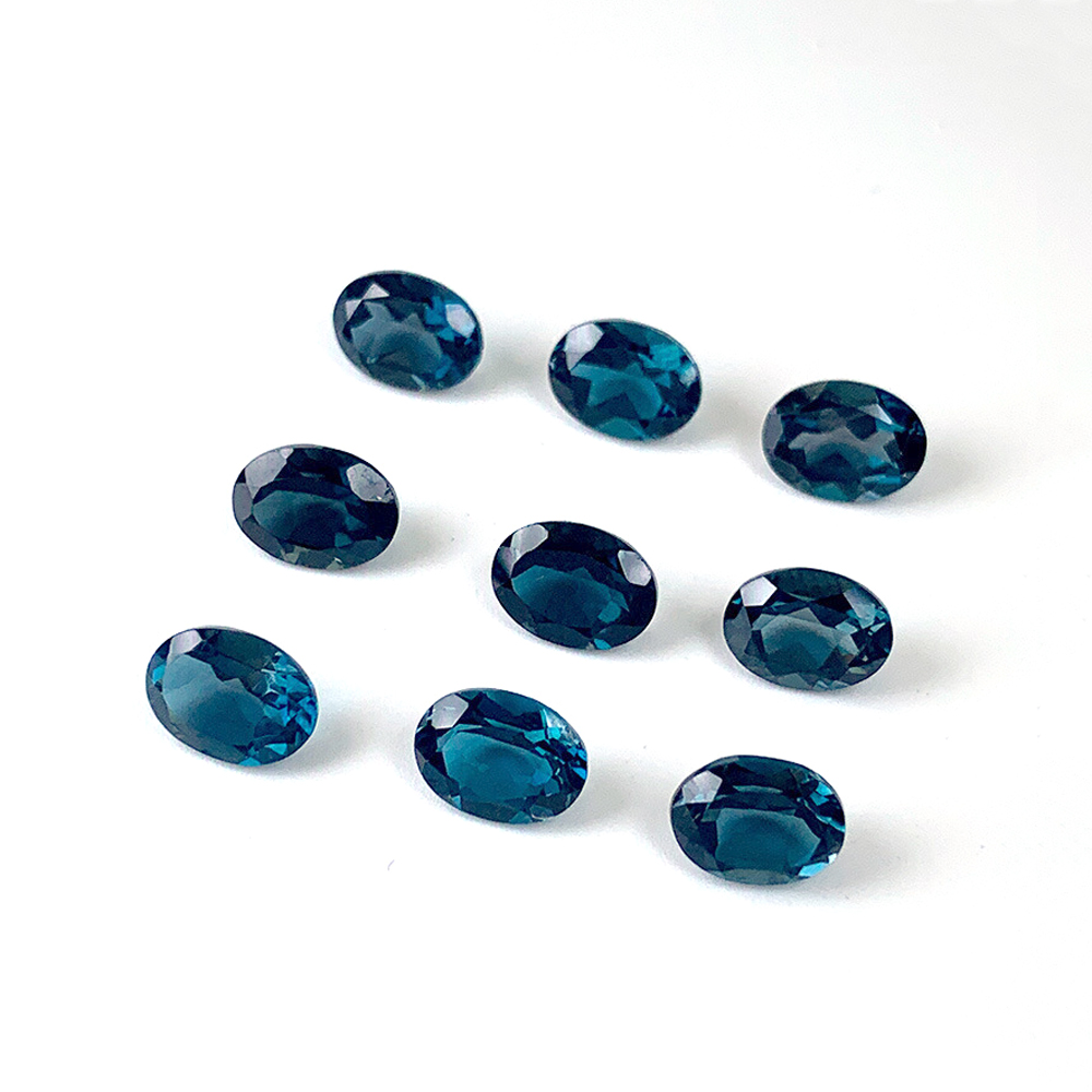 Topaze bleue de Londres ovale  - Jewelry Making In London avis et prix