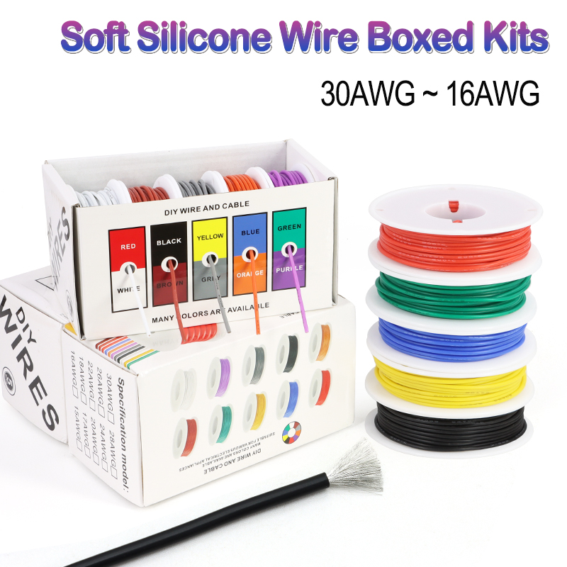Kit en boîte de fils en silico - Wire 22 Gauge Copper avis et prix