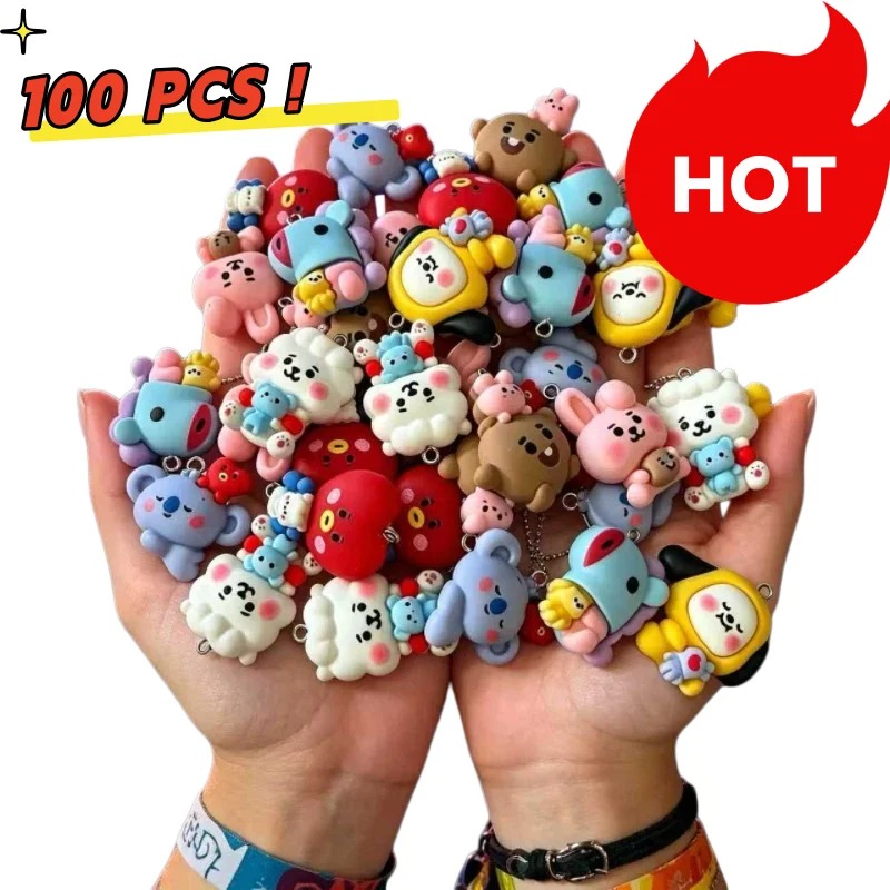 Breloques en résine BT21, 7 pi - Jewelry Making Necklaces avis et prix