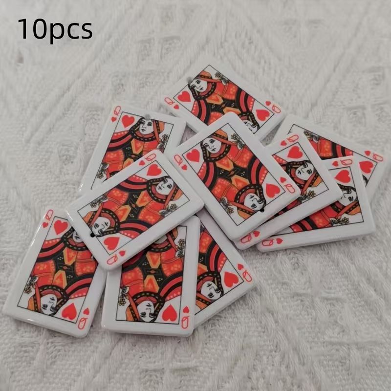 Pendentif poker en acrylique d - Jewelry Making Necklaces avis et prix
