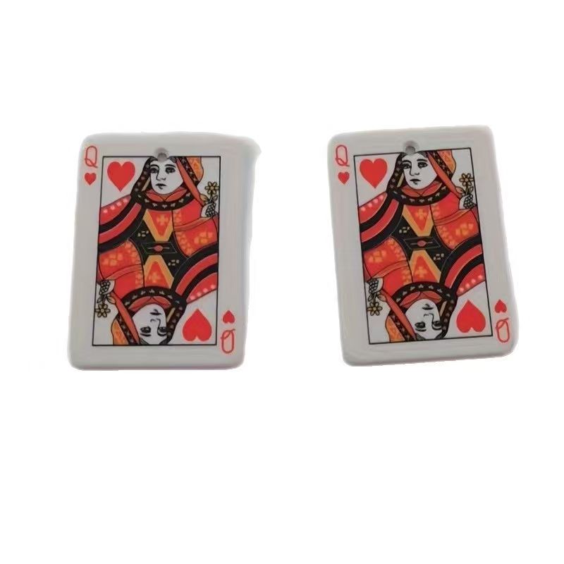 Pendentif poker en acrylique d - Jewelry Making Necklaces avis et prix