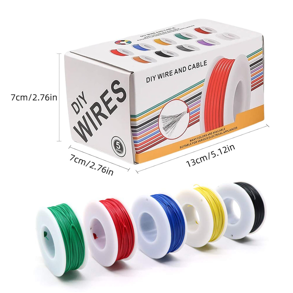 Fil électrique Flexible en Sil - Wire 22 Gauge Copper avis et prix